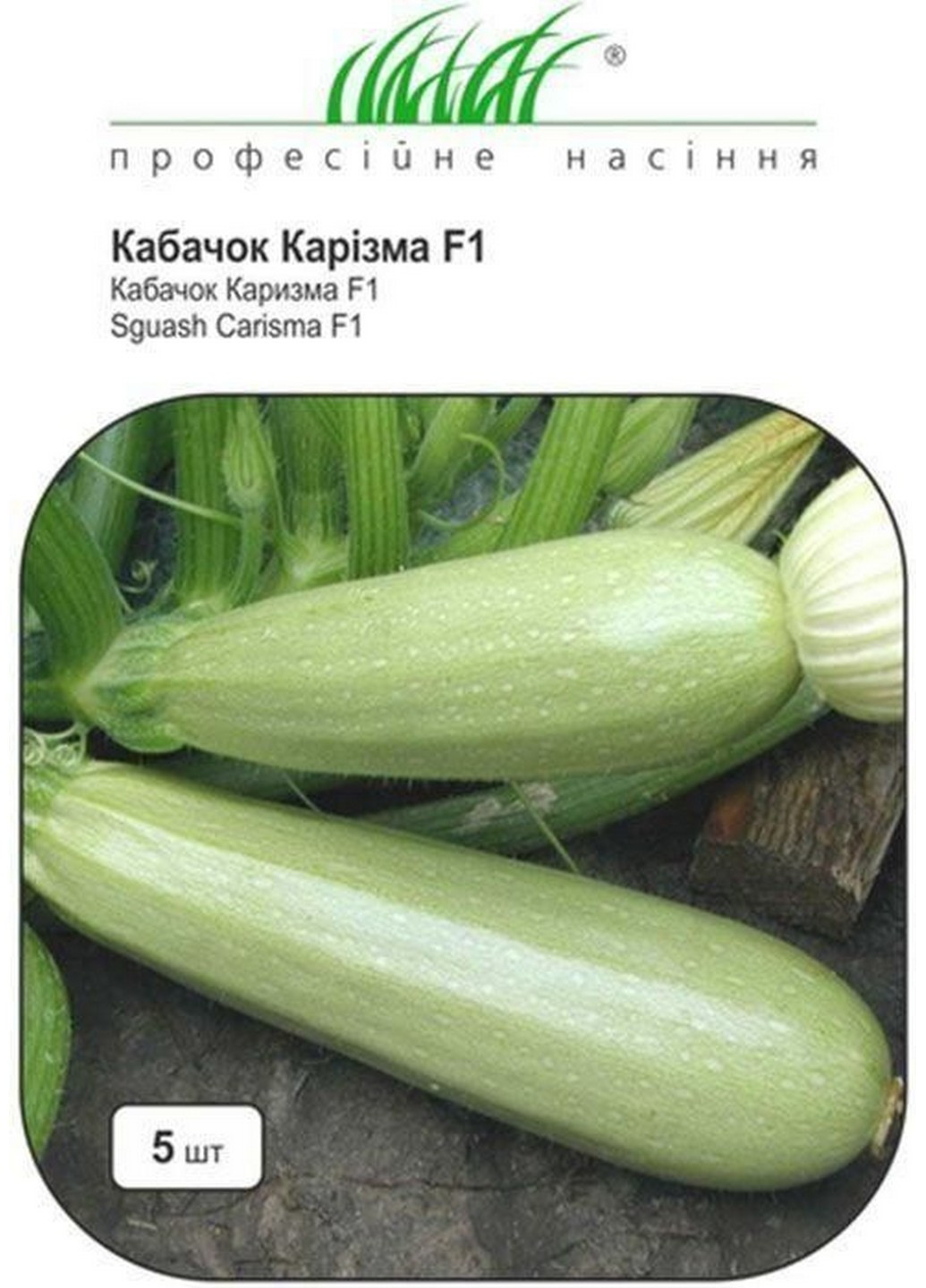Насіння Кабачок Карізма F1 5 шт Професійне насіння (216036238)