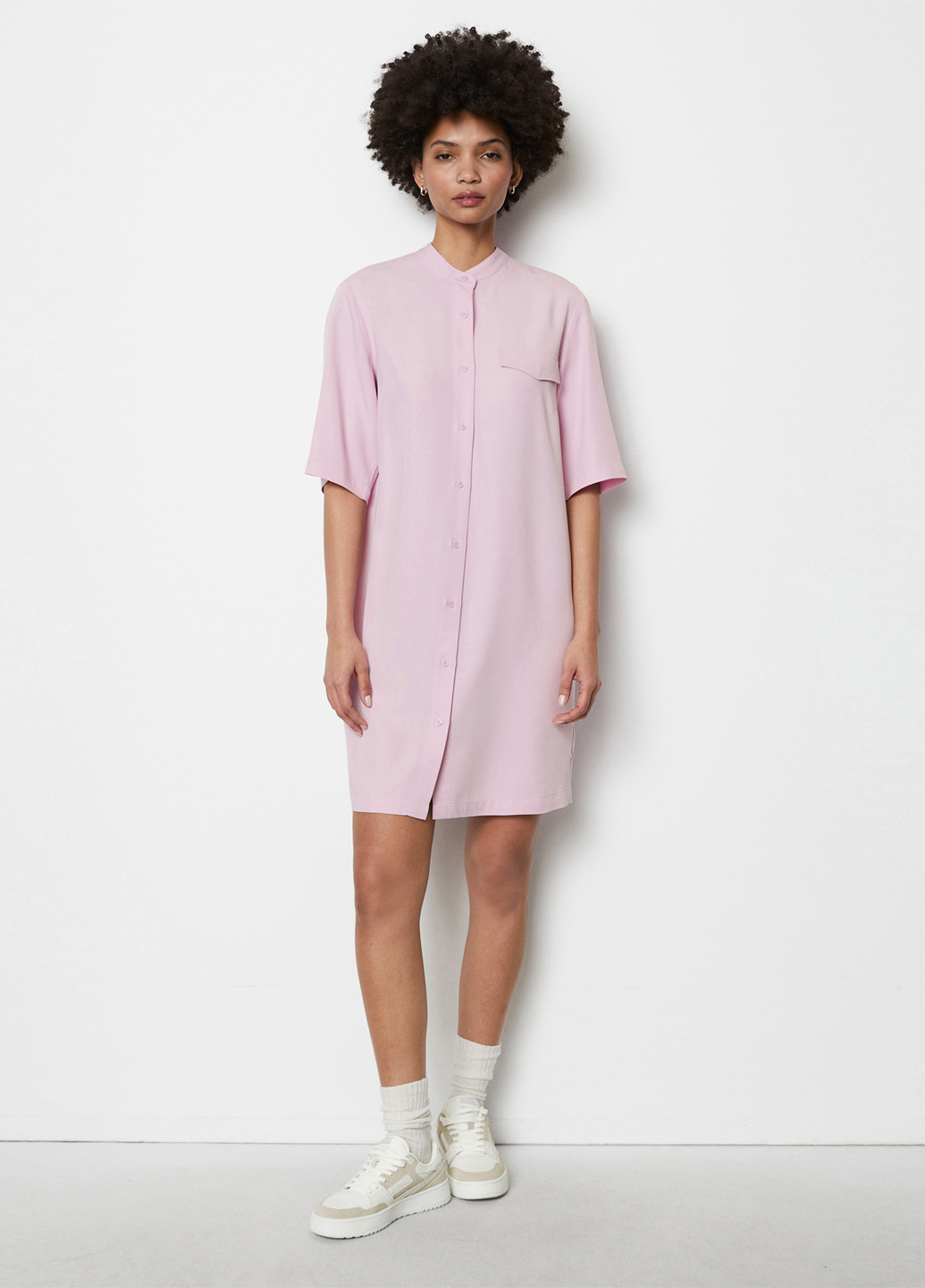 Блідо-рожева кежуал сукня сукня-сорочка Marc O'Polo однотонна