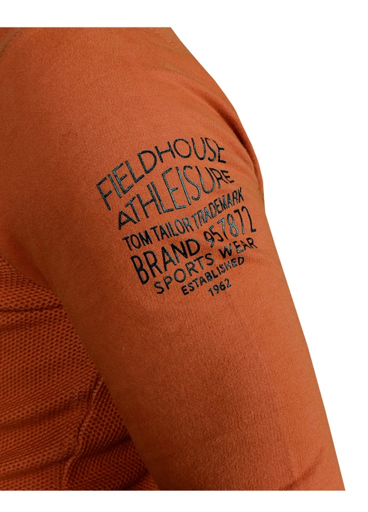 Оранжевый демисезонный мужской оранжевый джемпер Tom Tailor