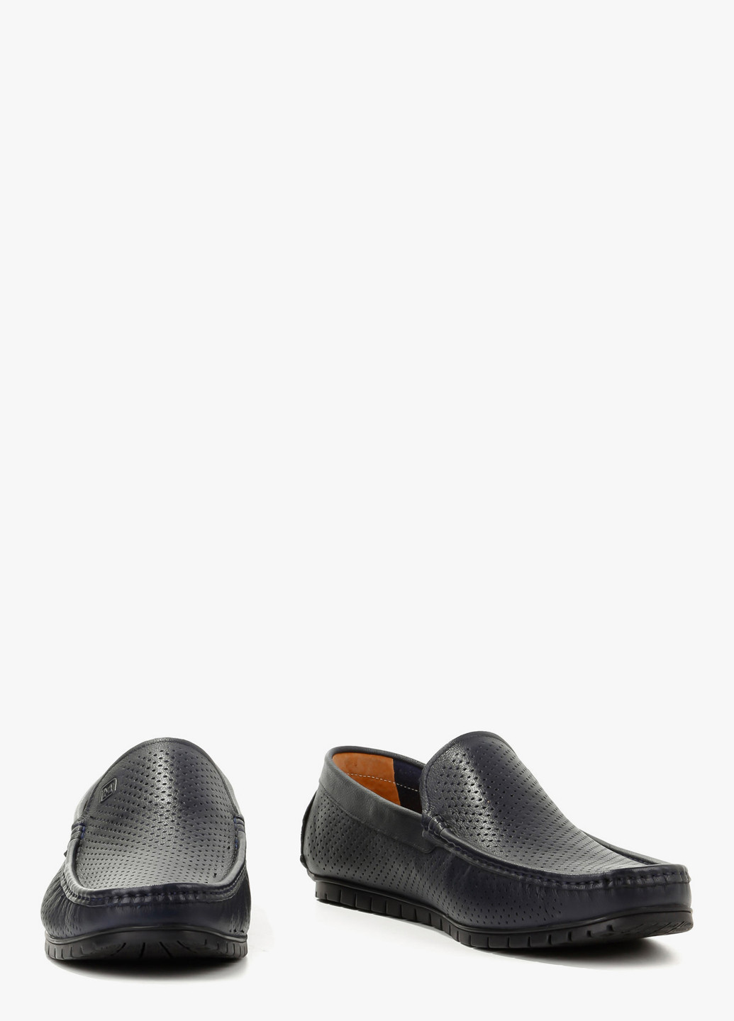 Темно-синие мокасини Le'BERDES