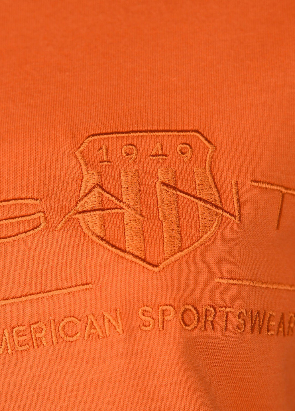 Оранжевая летняя футболка Gant