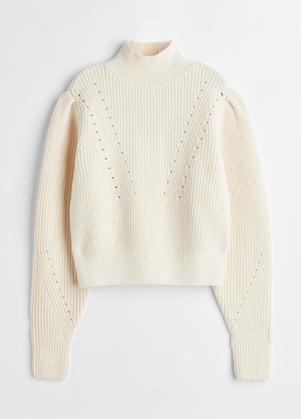 Белый демисезонный свитер джемпер H&M