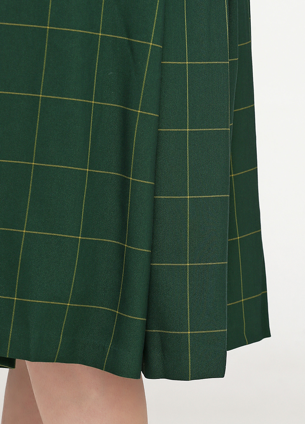 Зеленая кэжуал в клетку юбка Vero Moda колокол