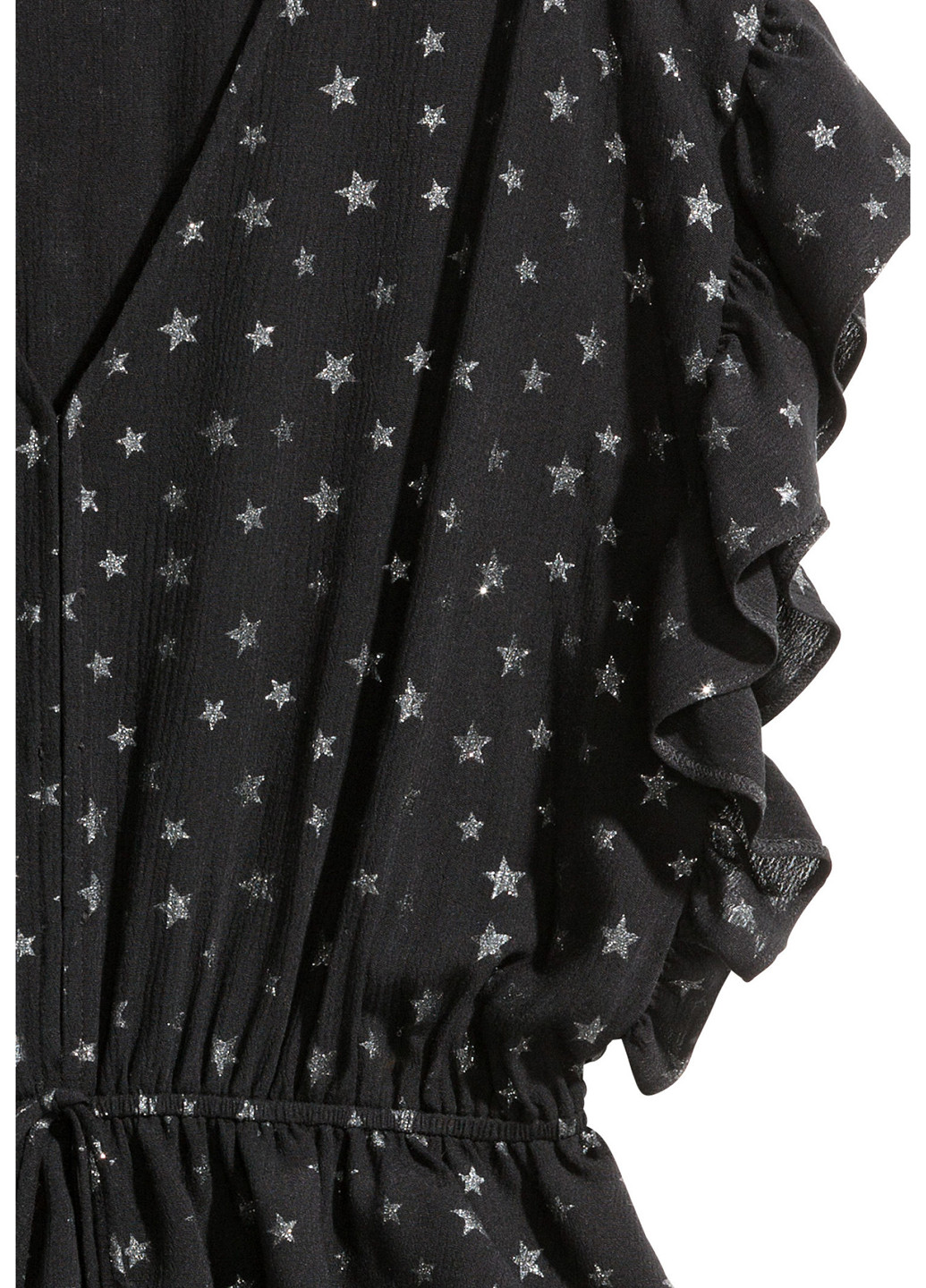 Комбинезон H&M комбинезон-шорты звезды чёрный кэжуал