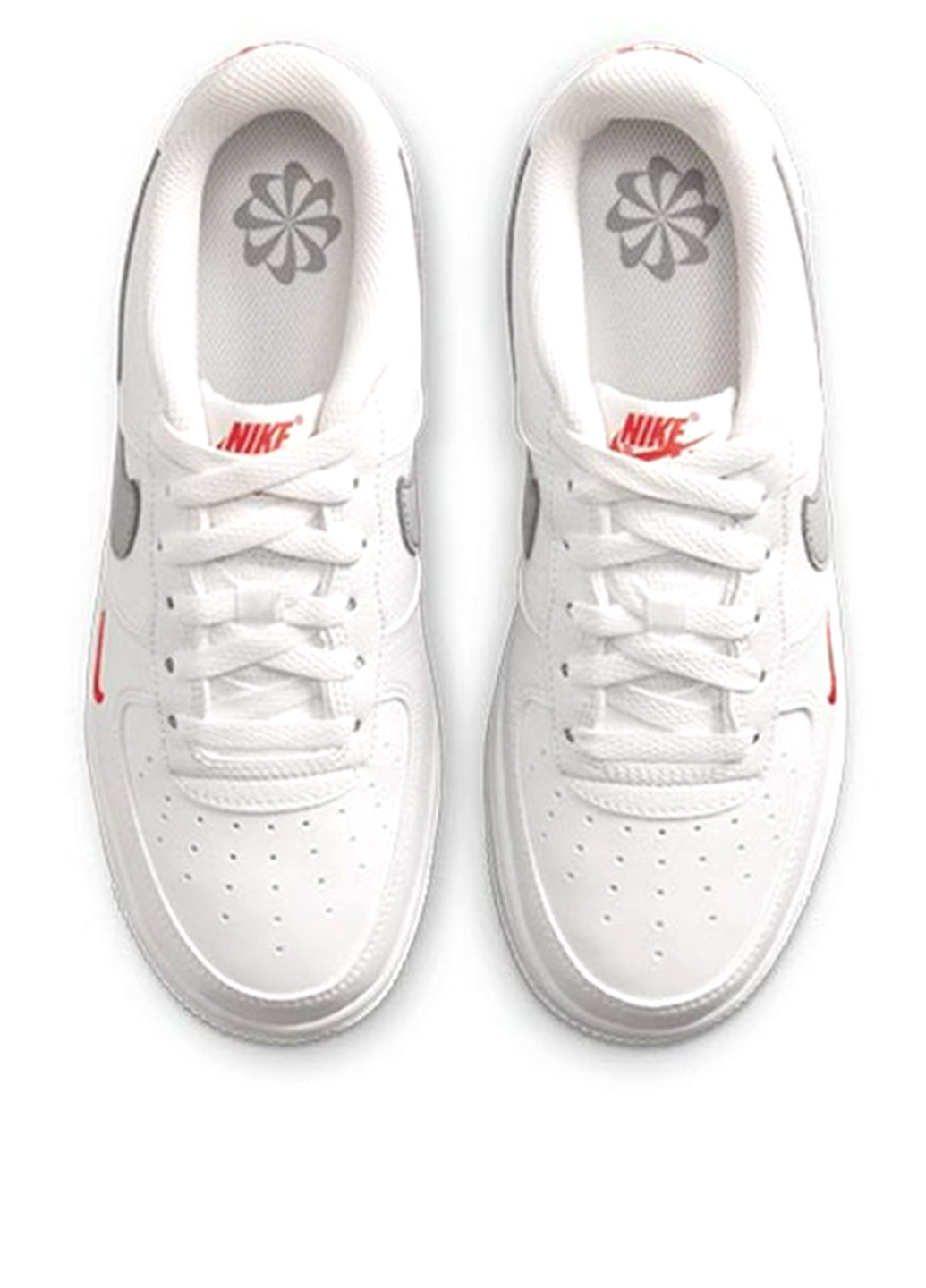 Белые демисезонные кроссовки fd9772-100_2024 Nike Air Force 1 Gs