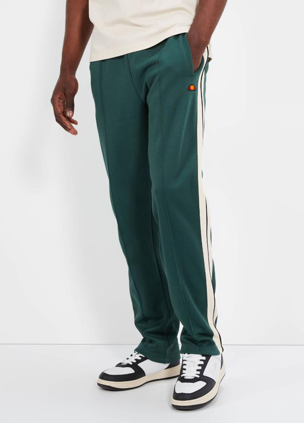 Зеленые спортивные демисезонные прямые брюки Ellesse