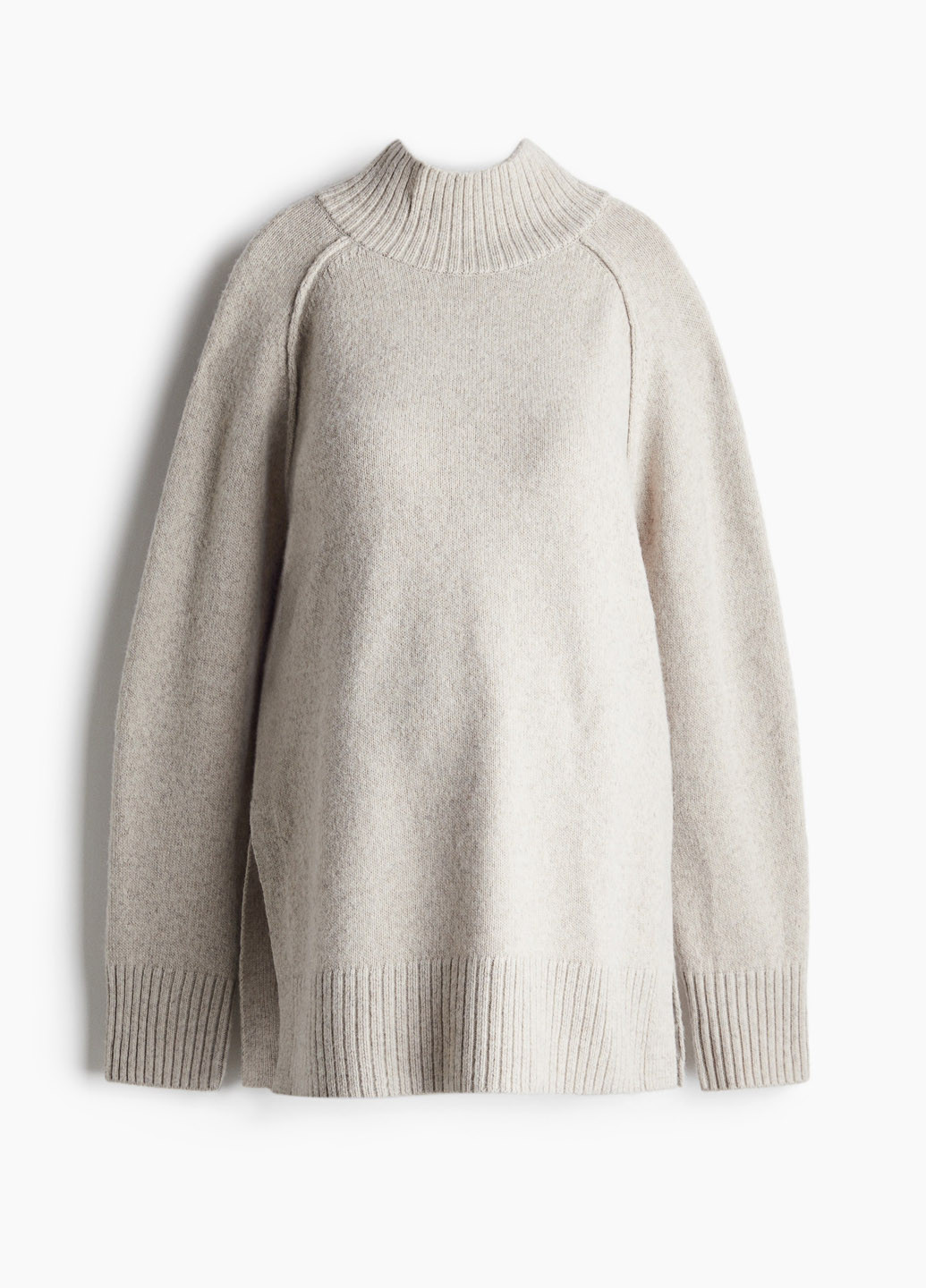 Светло-серый зимний свитер для беременных H&M