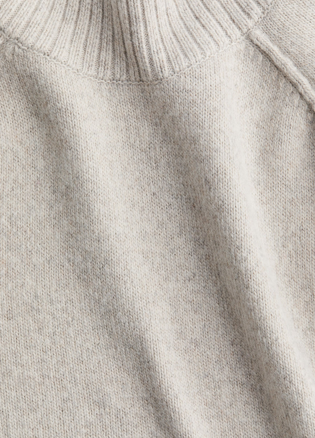 Светло-серый зимний свитер для беременных H&M