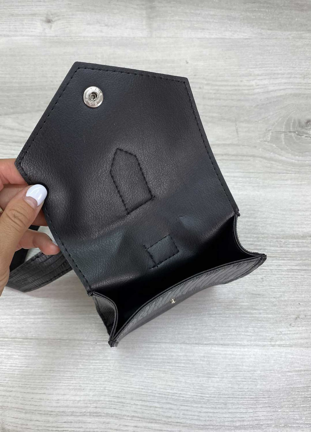 Сумка жіноча на пояс (бананка) екошкіра (wel-99501) Чорна WeLassie (253982558)