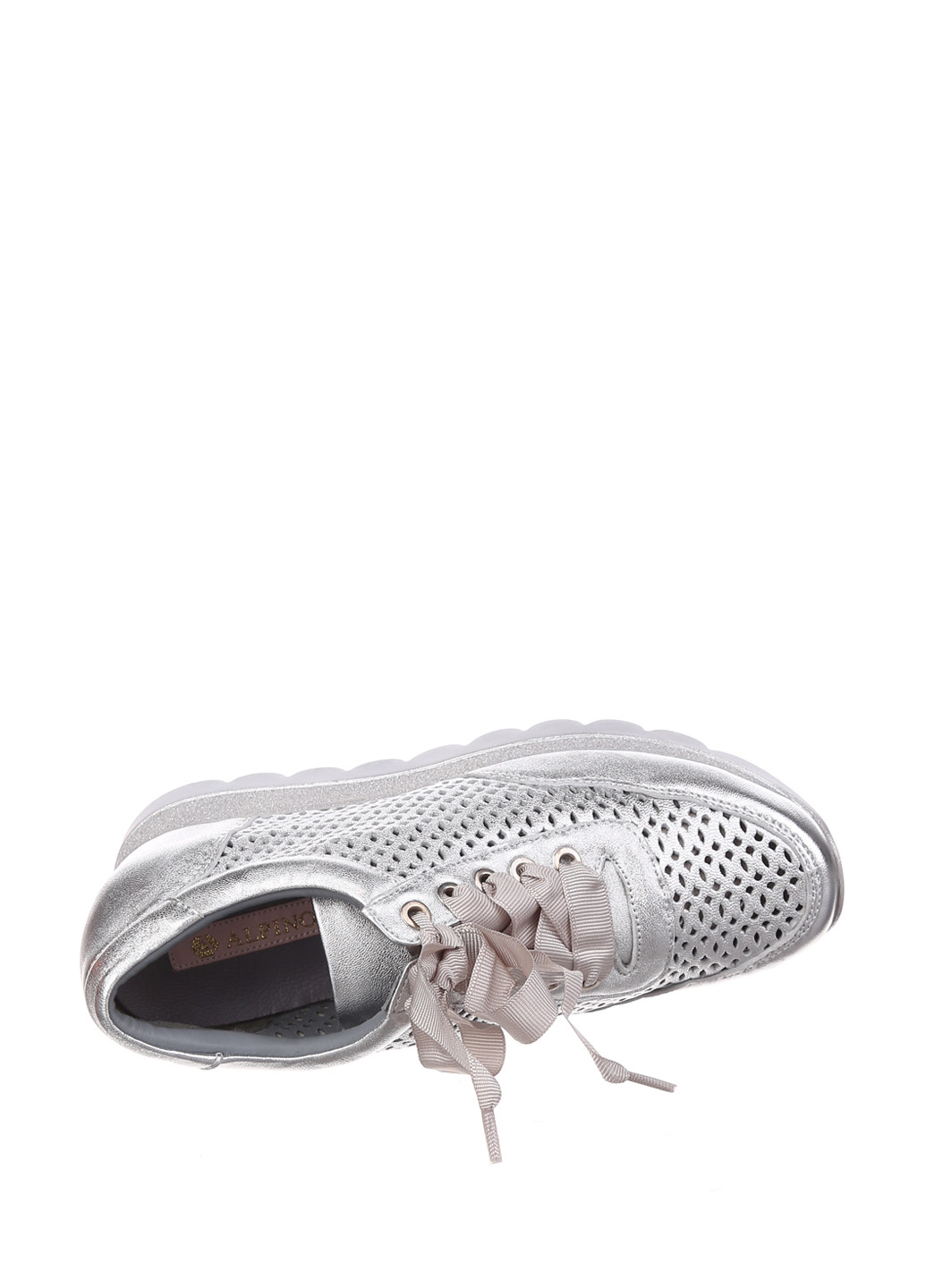 Серебряные демисезонные кроссовки Alpino