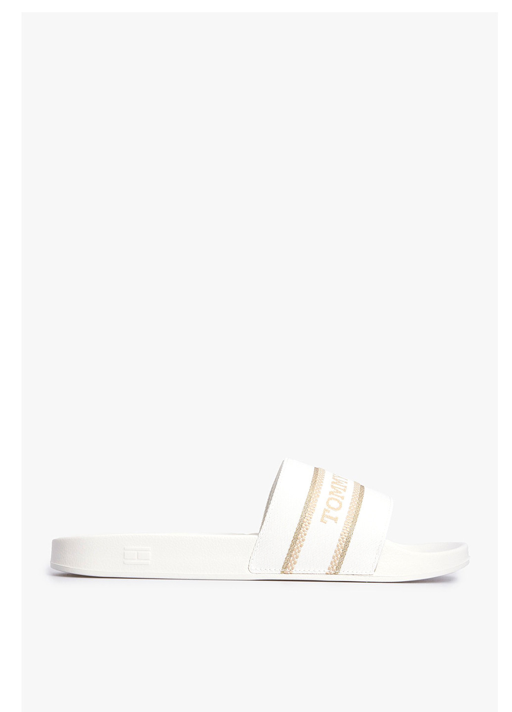 Белые шлепанцы Tommy Hilfiger с логотипом