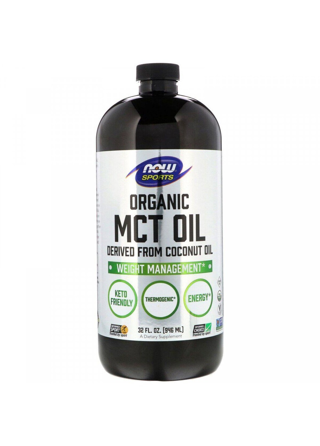 Масло MCT MCT Oil (946 мл) нау фудс Now Foods (255408885)