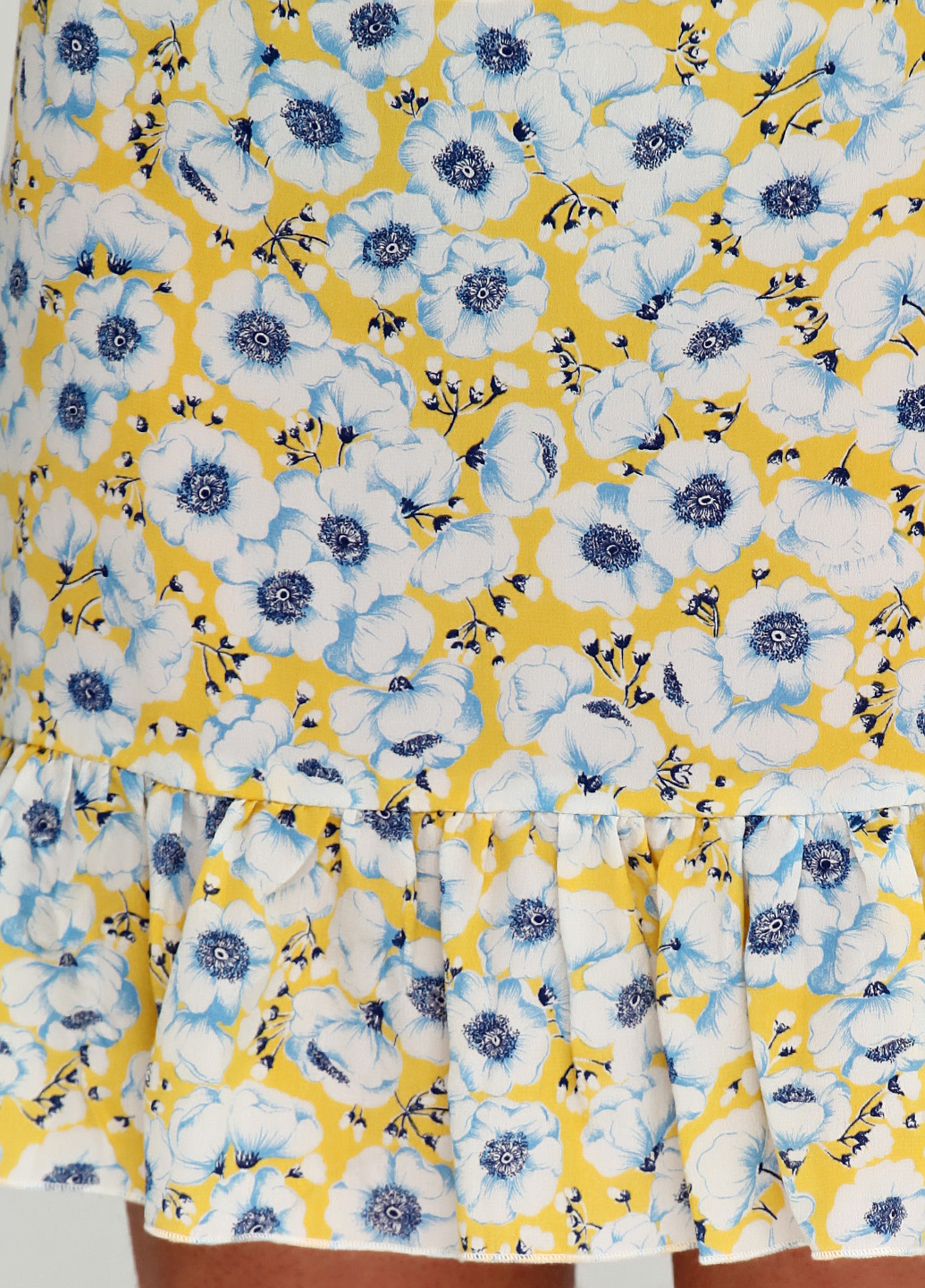 Желтая кэжуал цветочной расцветки юбка Patrizia Pepe мини