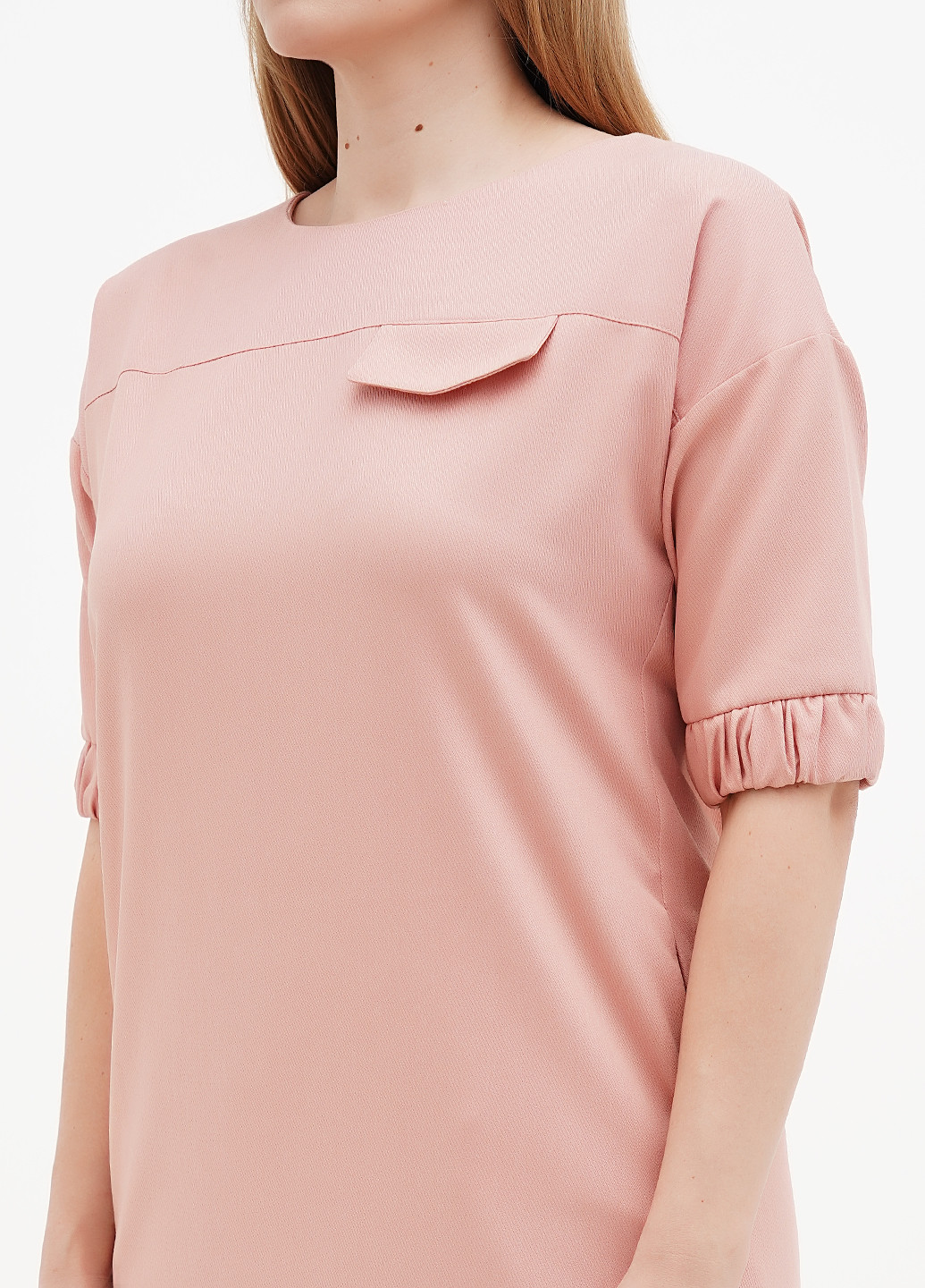 Пудрова кежуал сукня Sassofono однотонна