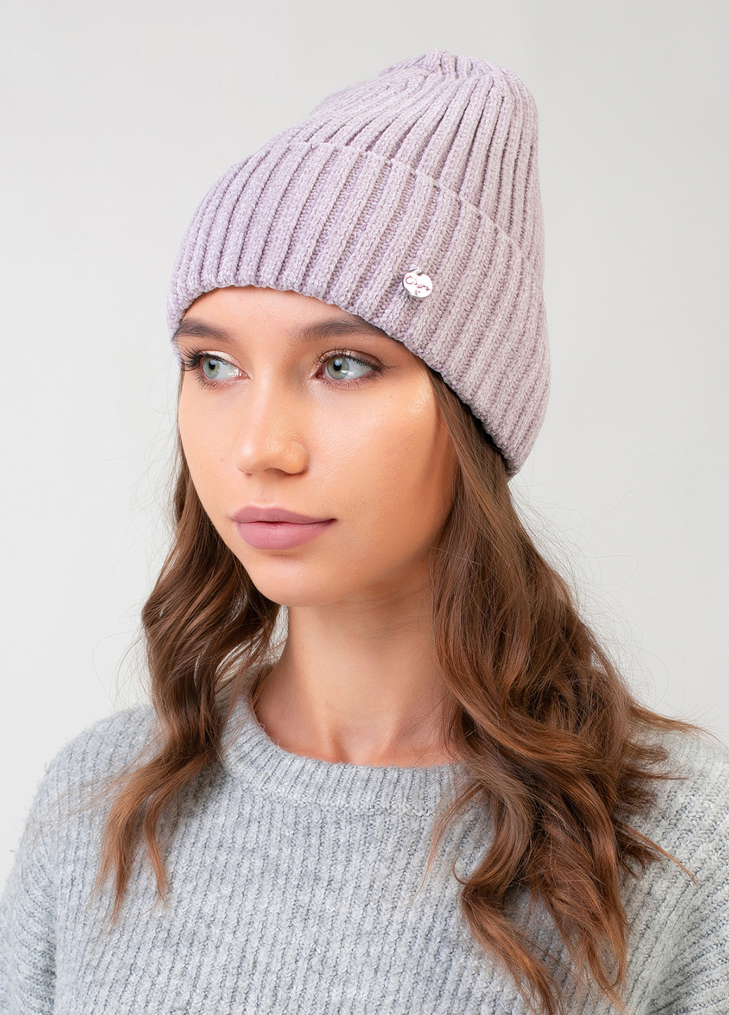 Высококачественная, мягкая, теплая зимняя женская шапка без подкладки 330052 Merlini (242216311)