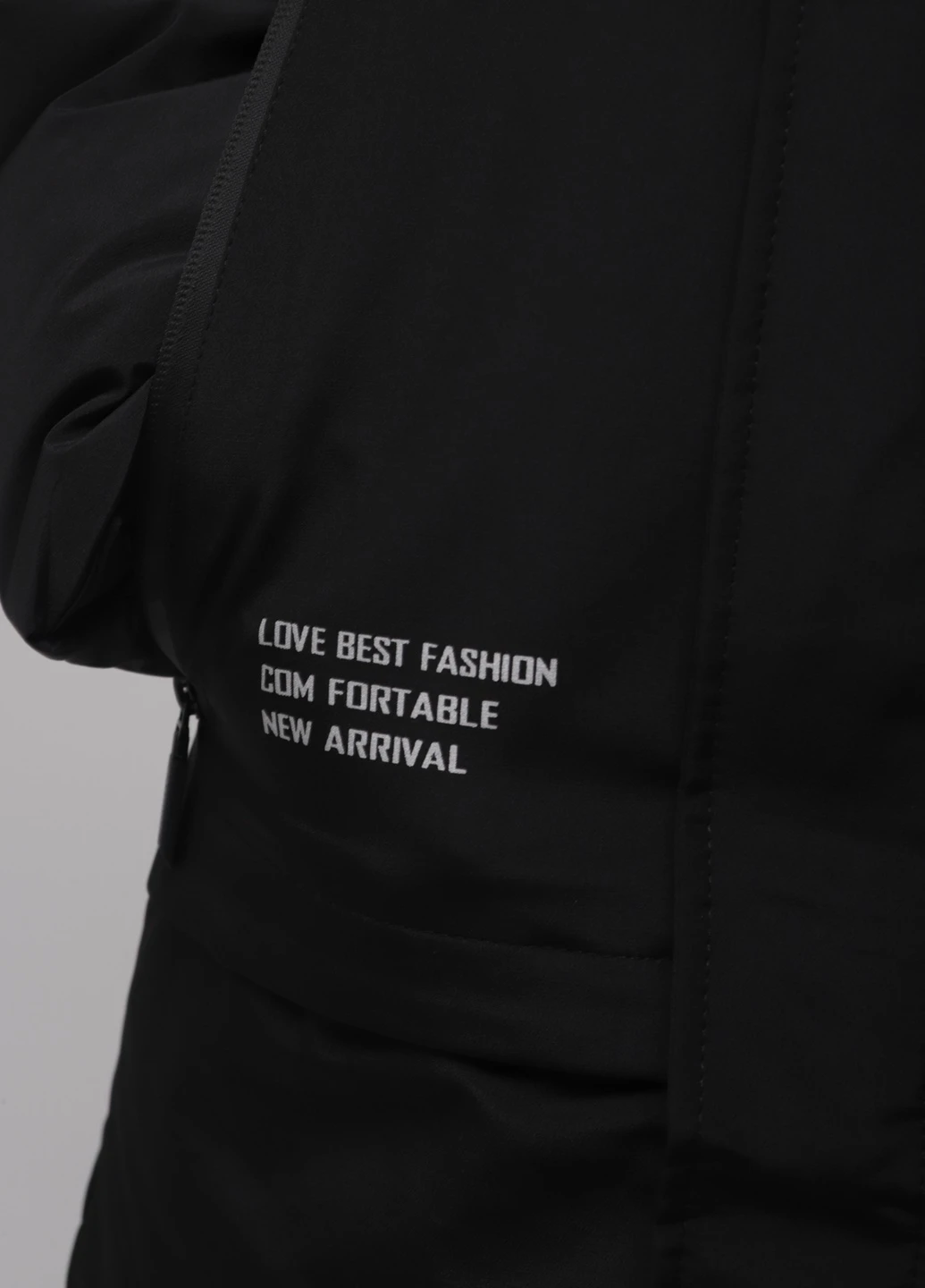 Чорна зимня куртка No Brand