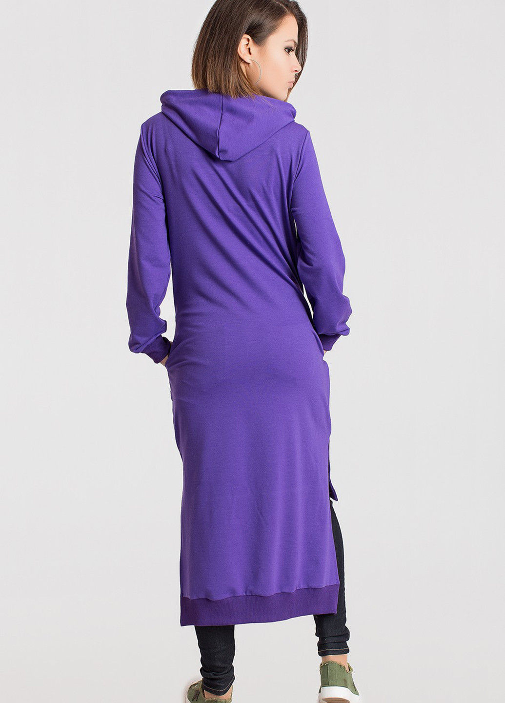 Фіолетова кежуал сукня Modna Anka з написами