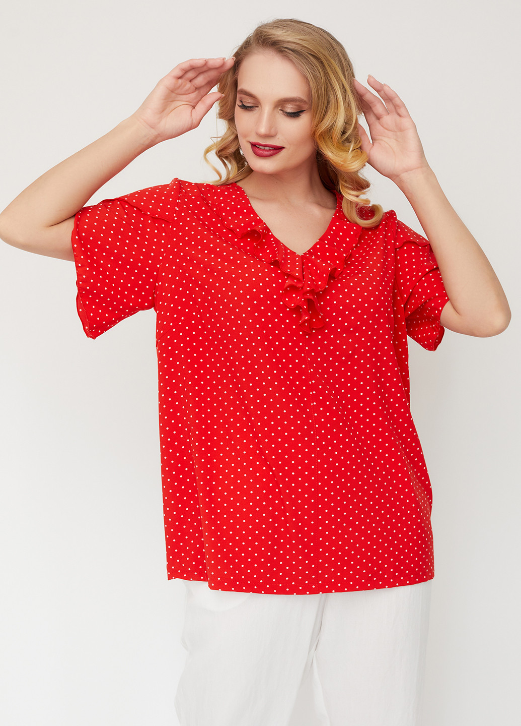 Червона літня блуза Miledi