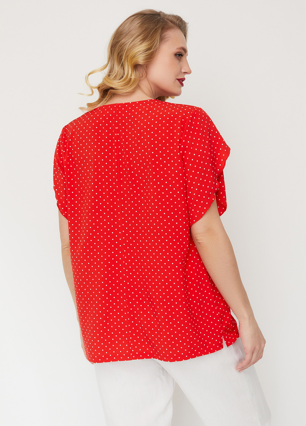 Красная летняя блуза Miledi