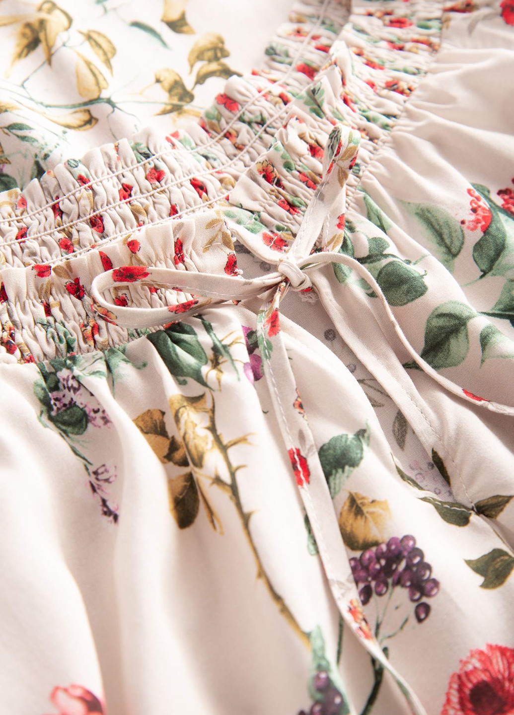 Молочна демісезонна блуза з довгим рукавом Orsay