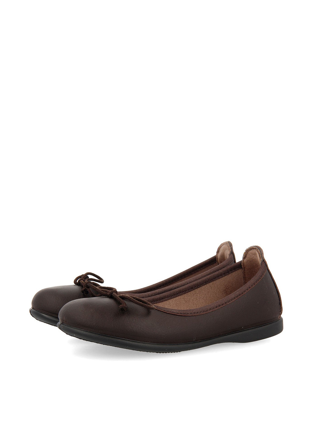 Темно-коричневые туфли без каблука Gioseppo