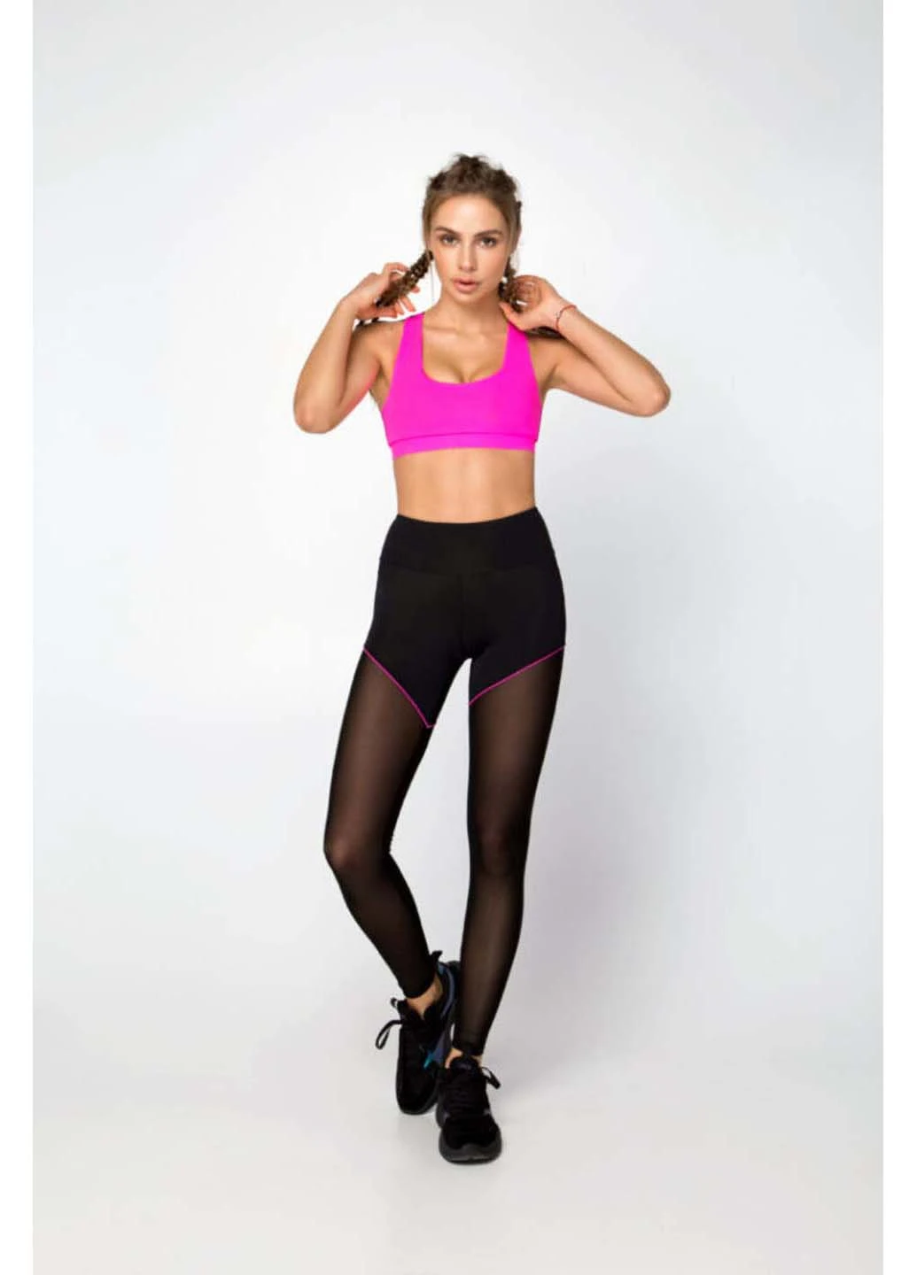 Комплект (леггинсы, топ) Designed for fitness Crazy Basic (249976784)