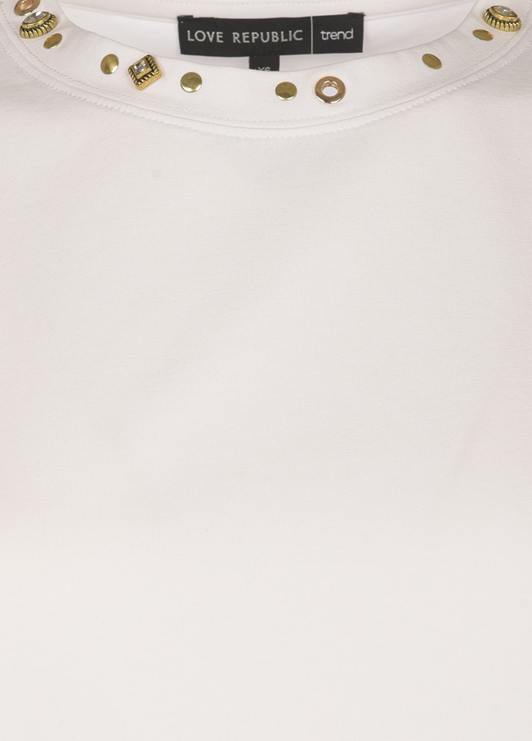Белая летняя футболка LOVE REPUBLIC
