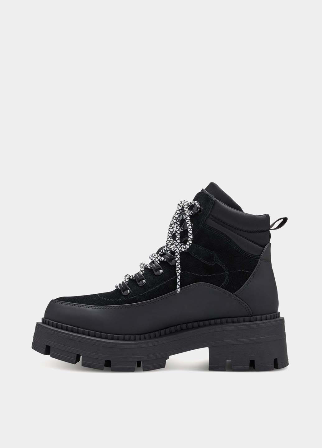 Осенние ботинки берцы Tamaris со шнуровкой из искусственной замши, из искусственной кожи