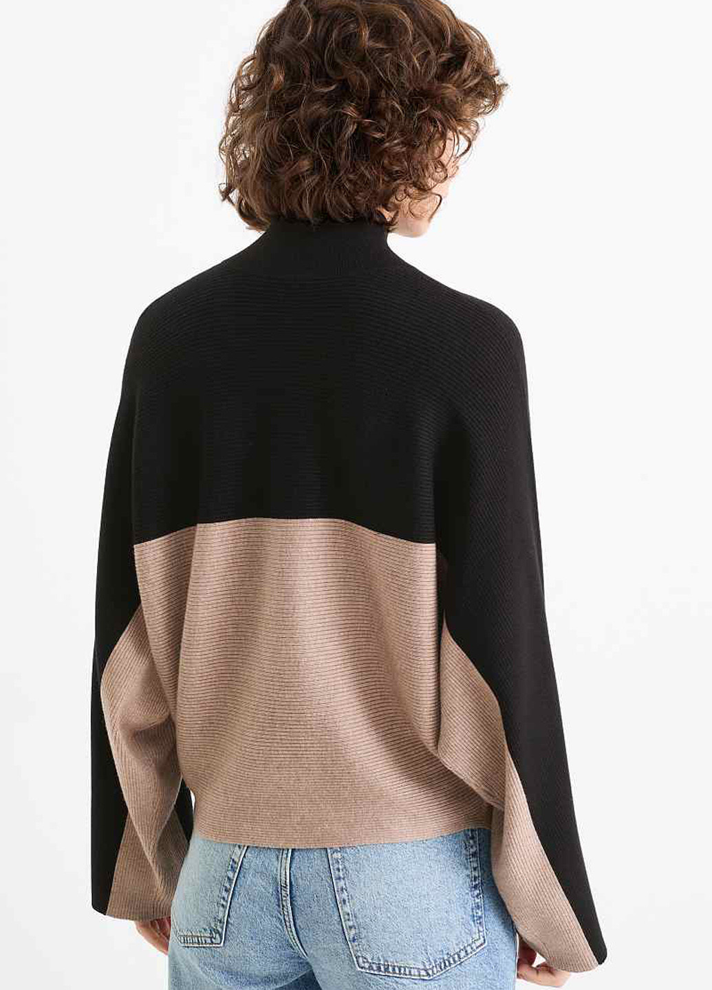 Комбинированный демисезонный свитер C&A