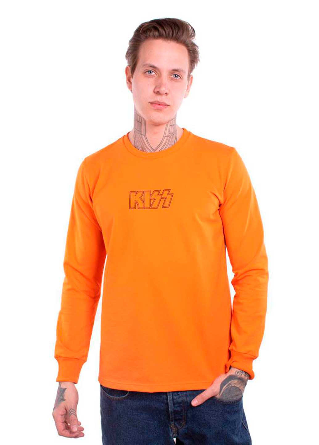 KISS ME оранжевый Power - крой однотонный оранжевый кэжуал - (210455423)