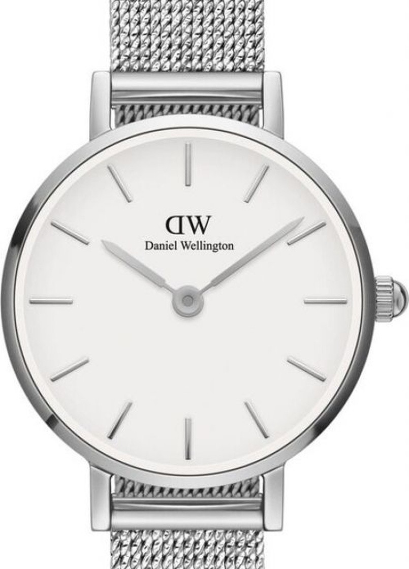 Часы DW00100442 Petite 24 Pressed Sterling S White кварцевые классические Daniel Wellington (253009404)