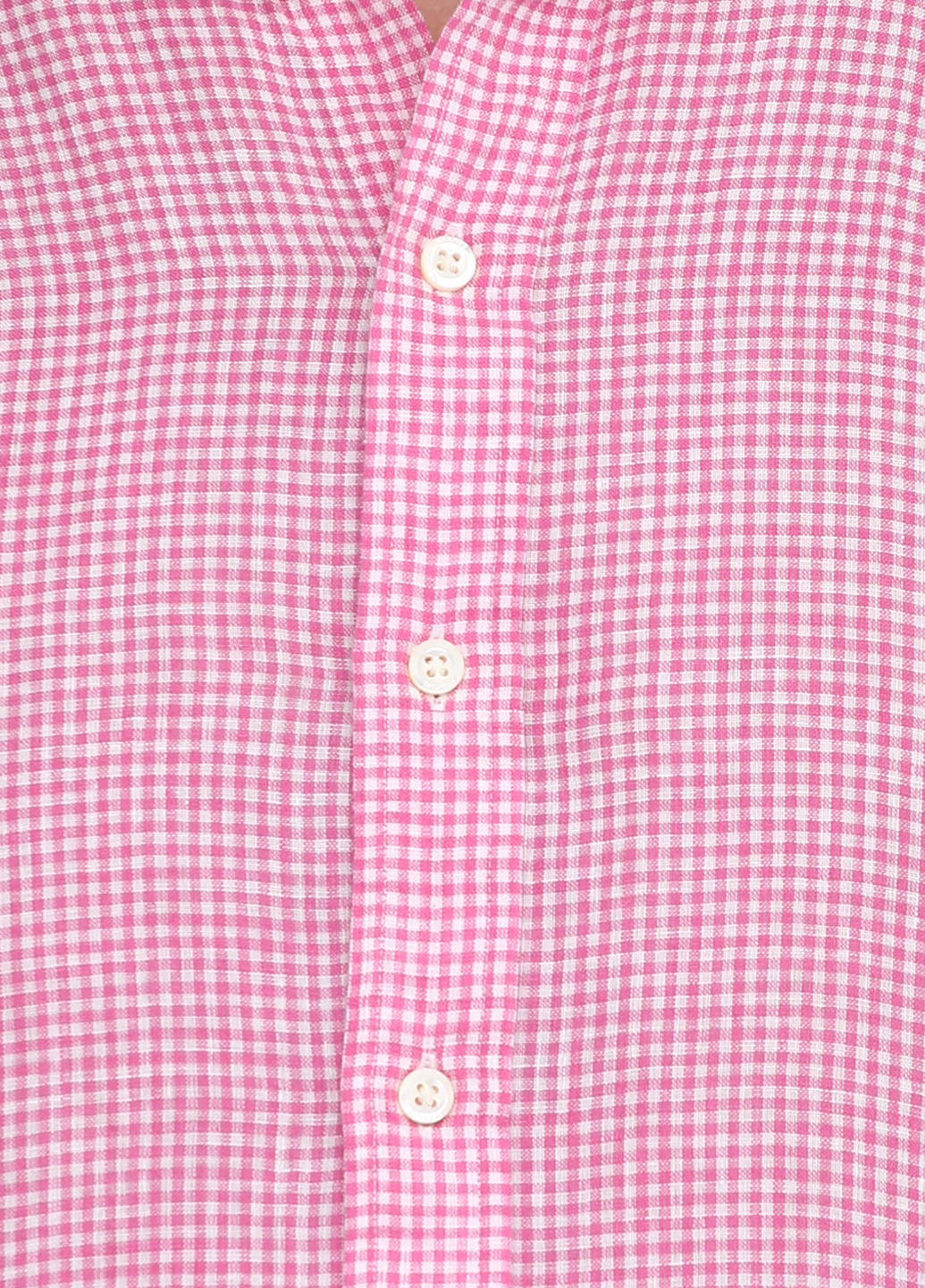 Розовая кэжуал рубашка в клетку Ralph Lauren с длинным рукавом
