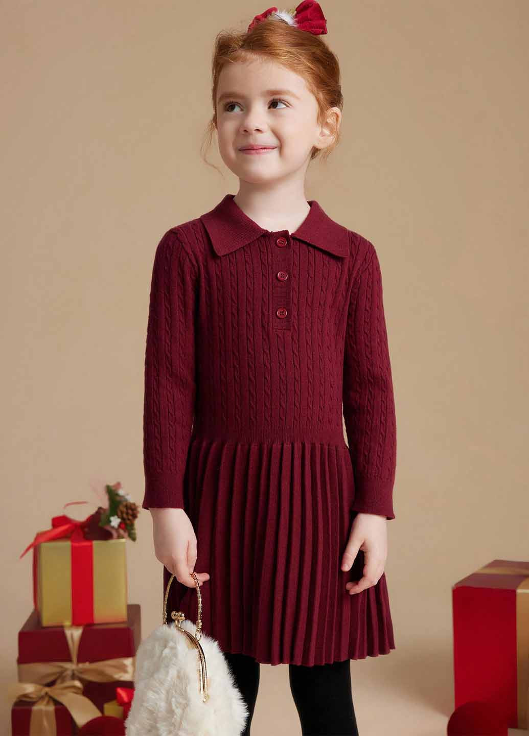 Бордова сукня SHEIN (367210983)