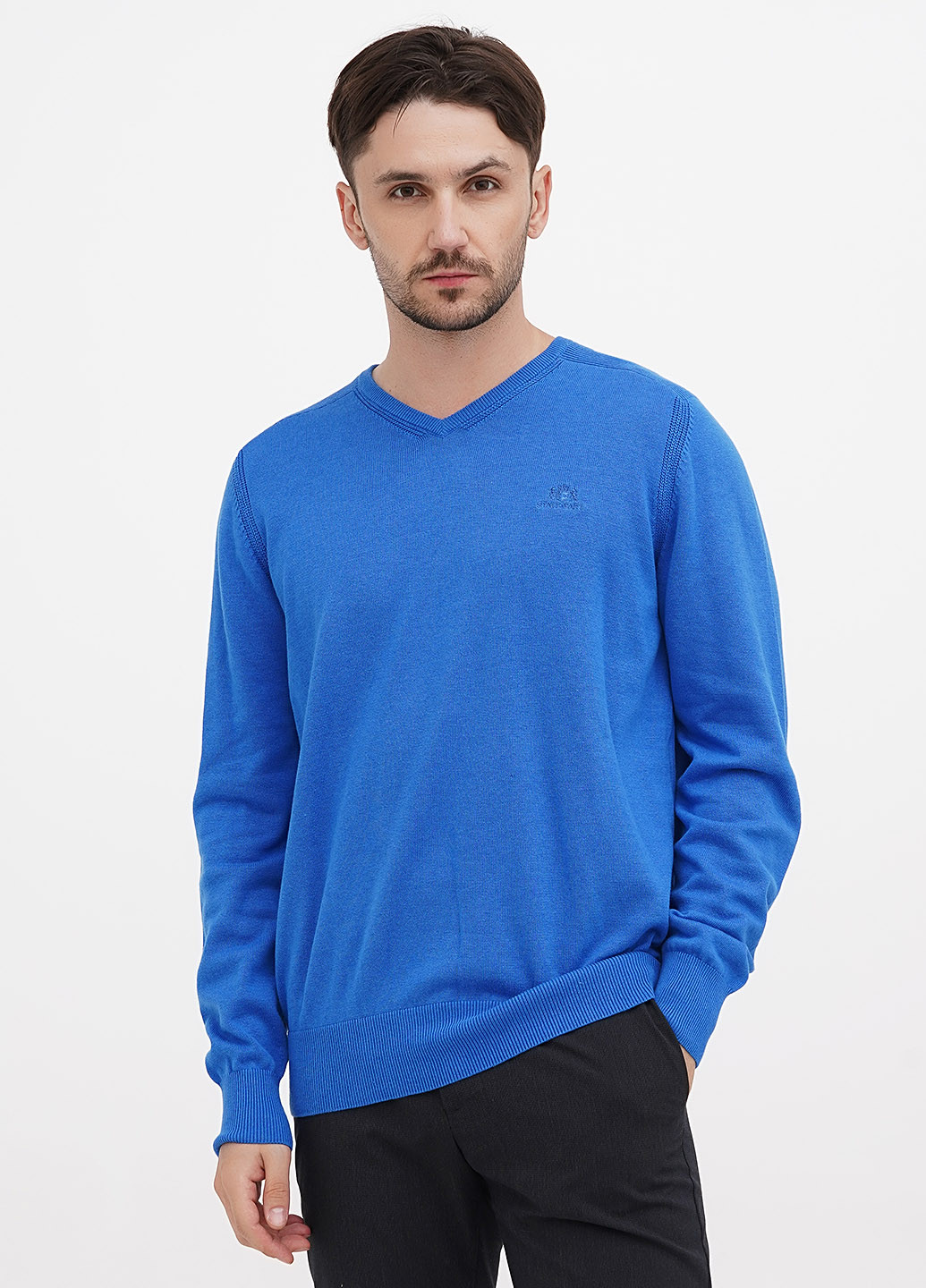 Синий демисезонный пуловер пуловер State of Art