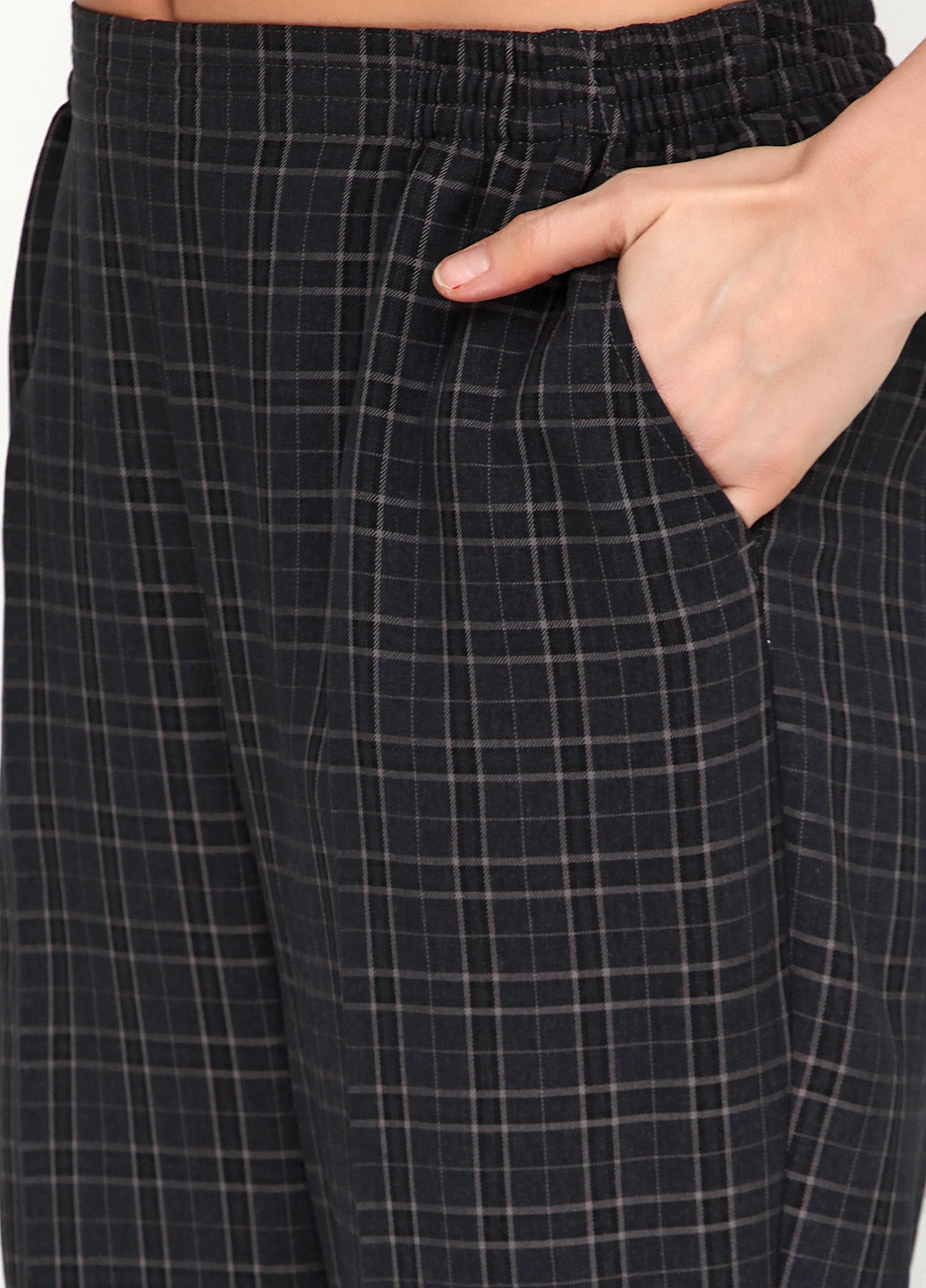 Темно-серые кэжуал демисезонные прямые брюки Classic