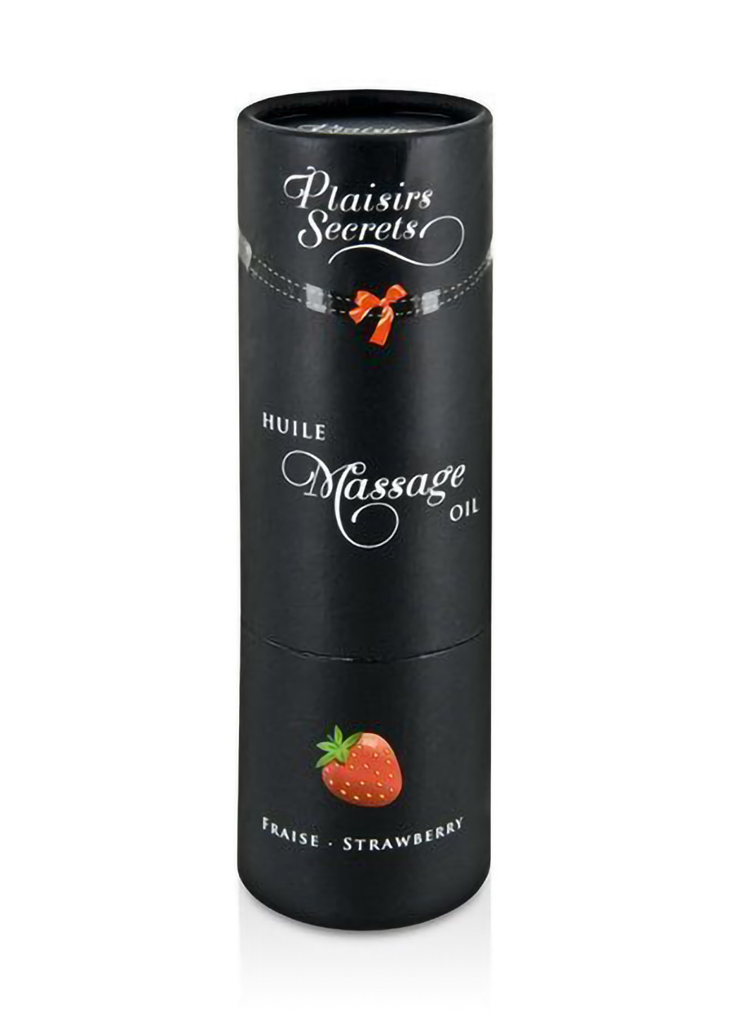 Массажное масло Strawberry (59 мл) с афродизиаками, съедобное, подарочная упаковка Plaisirs Secrets (254151018)