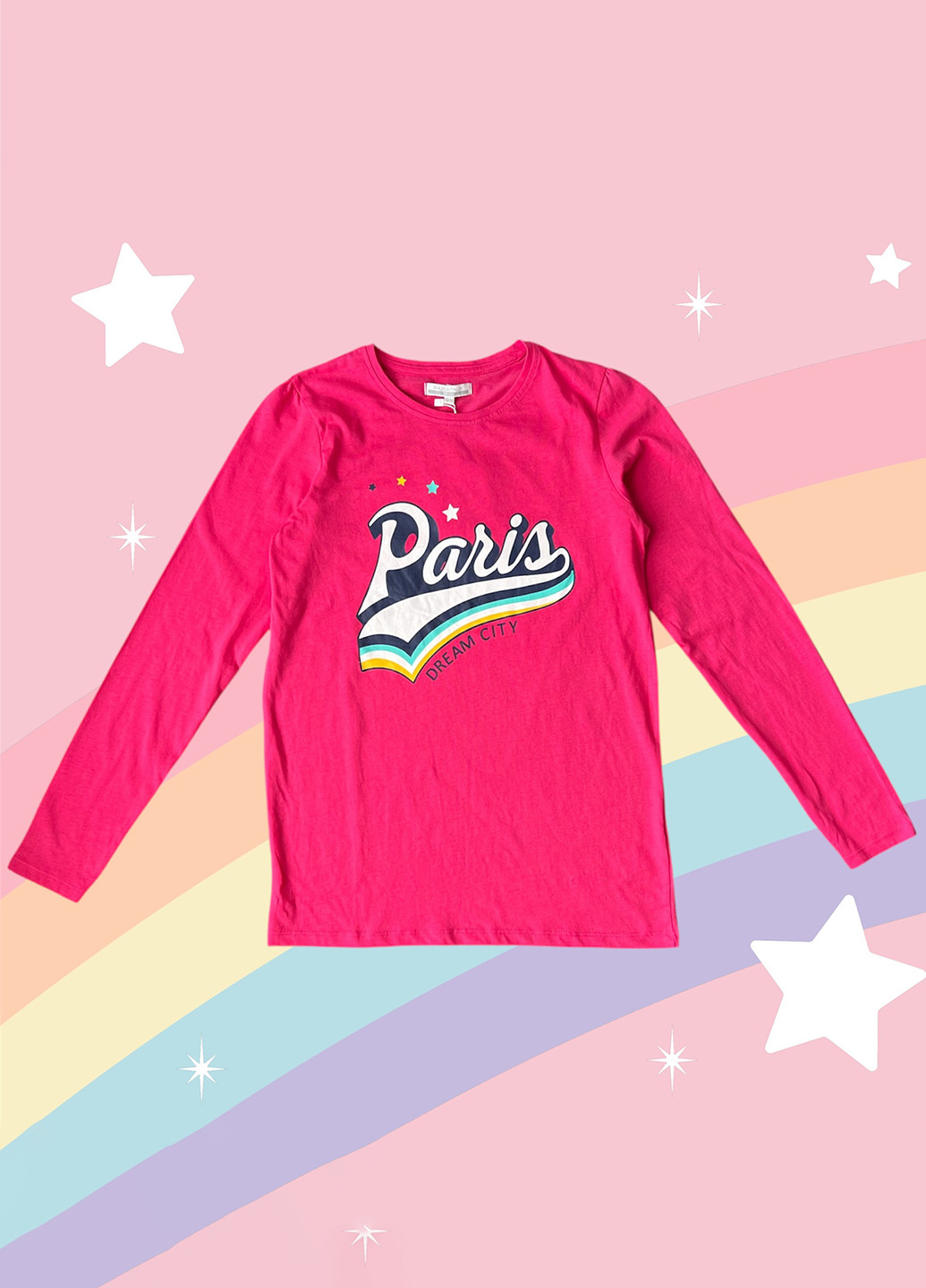 Малиновый демисезонный кэжуал лонгслив Piazza Italia с надписями