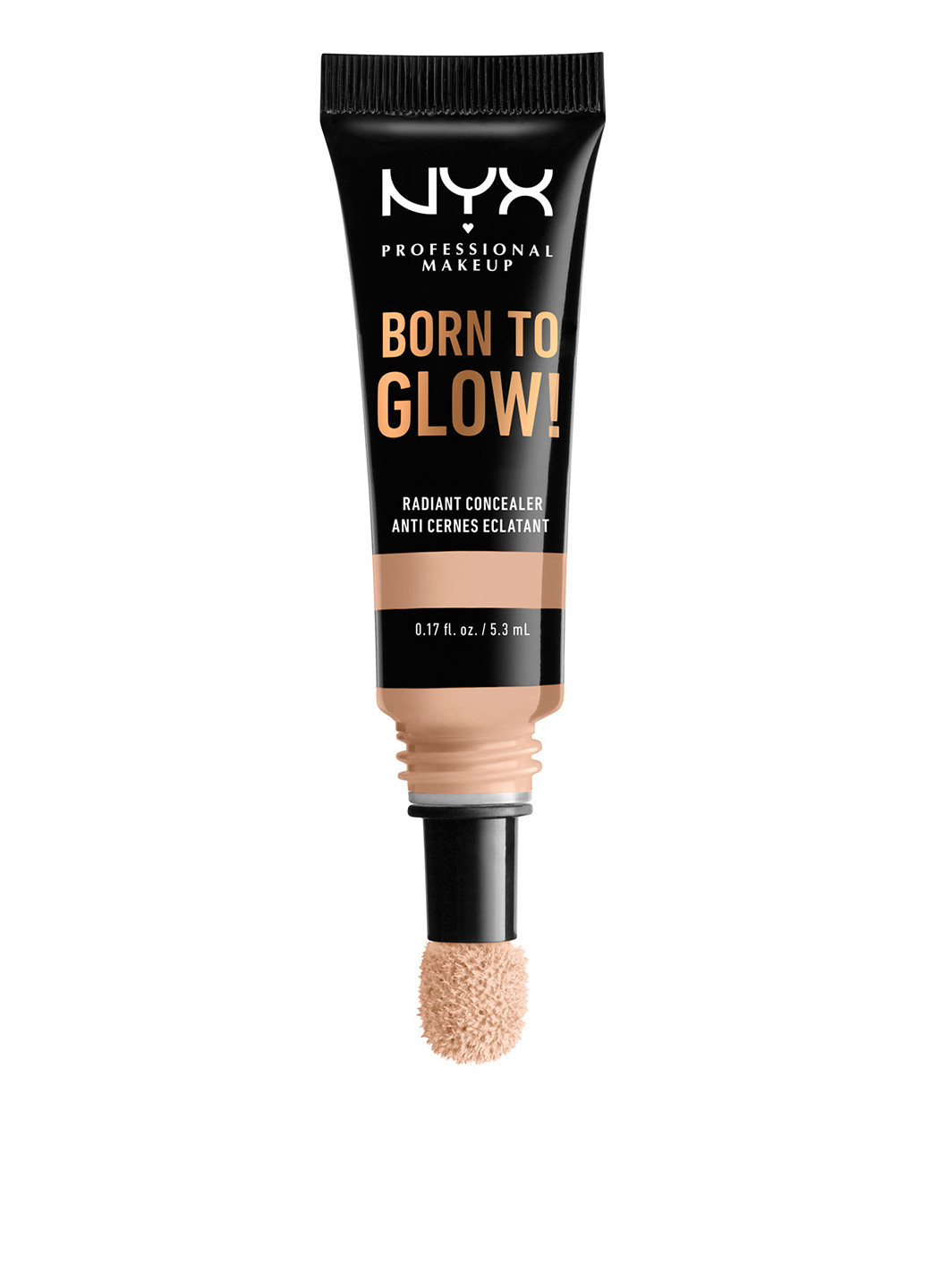 Консилер для обличчя з сяючим фінішем Born To Glow Radiant Concealer Light Ivory, 5,3 мл NYX Professional Makeup (202410556)