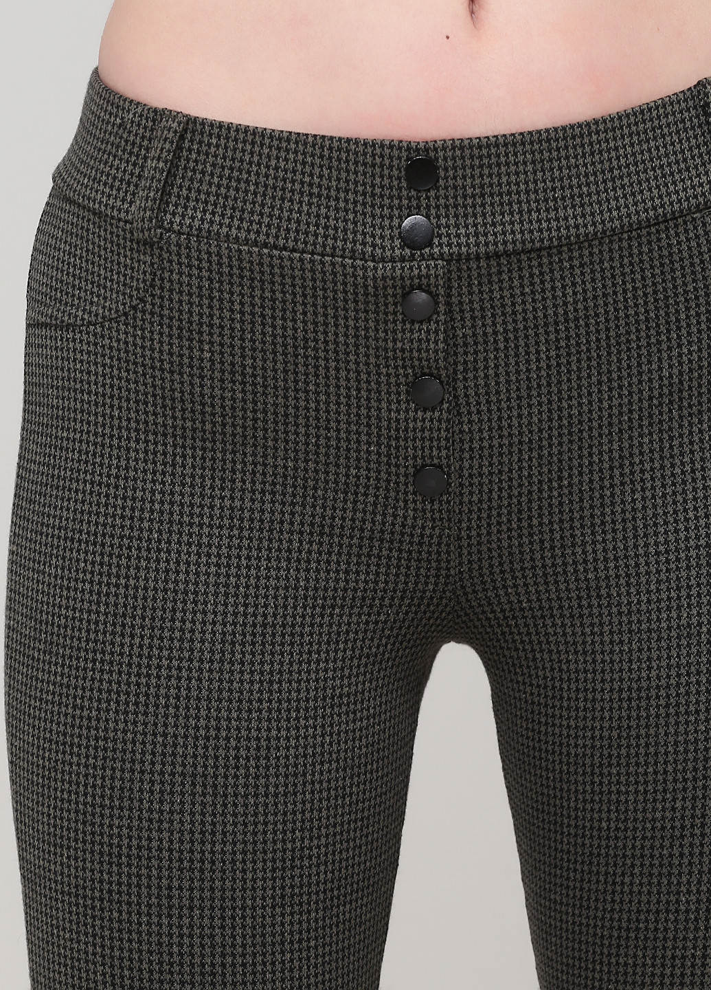 Комбинированные кэжуал демисезонные укороченные, зауженные брюки DeFacto