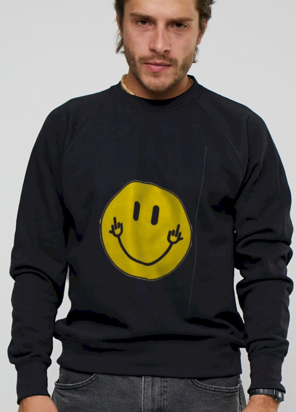 Черный свитшот мужской YAPPI (198688848)