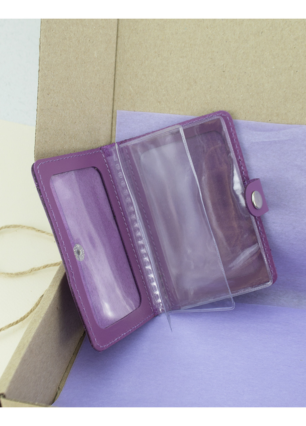Подарочный женский набор №63: обложка на документы + обложка на паспорт + ключница (фуксия) HandyCover (250140797)