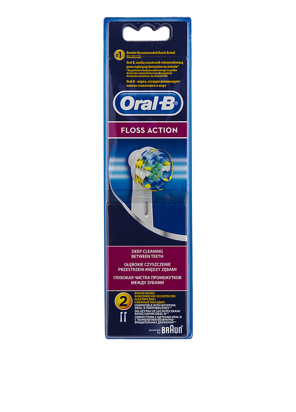 Насадка для электрической зубной щетки Floss Action EB25 (2 шт.) Oral-B (79333696)