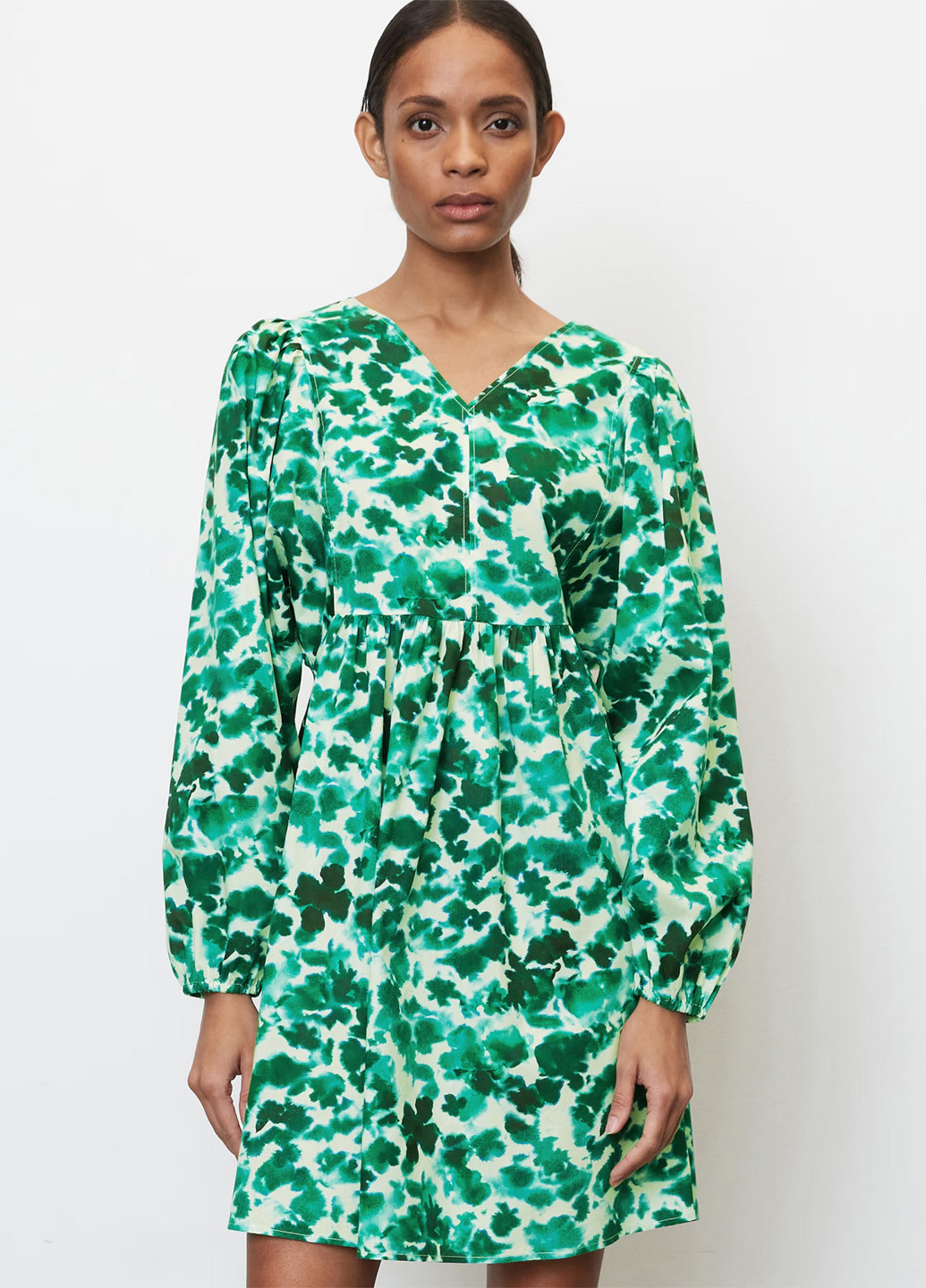 Зеленое кэжуал платье Marc O'Polo с абстрактным узором