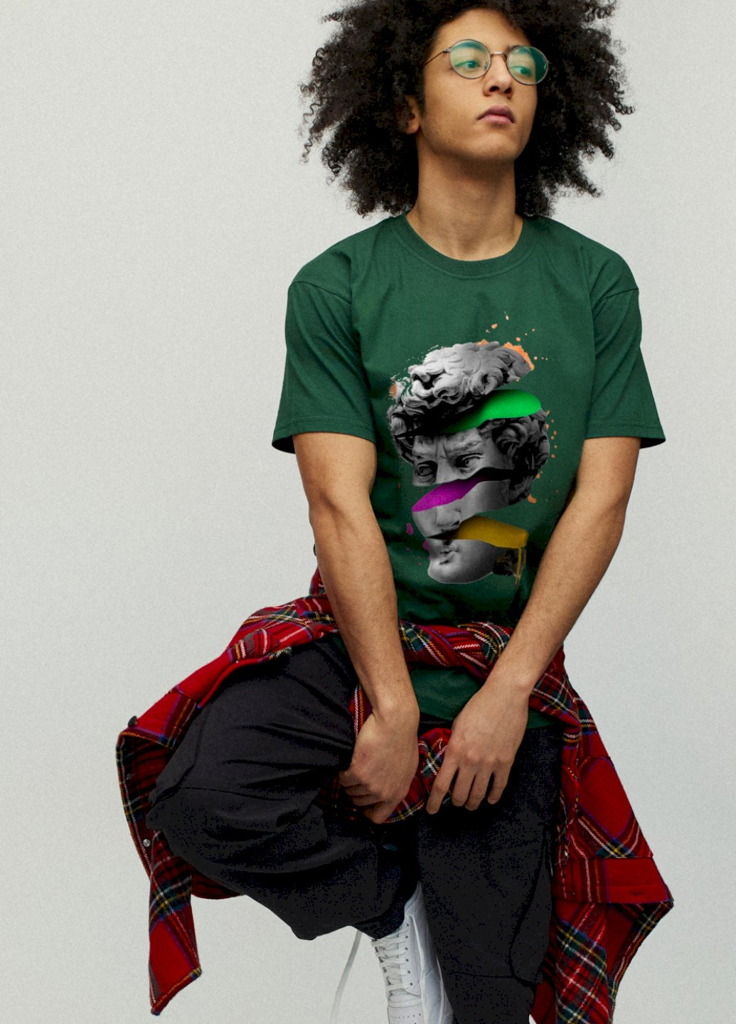 Темно-зелена футболка чоловіча YAPPI