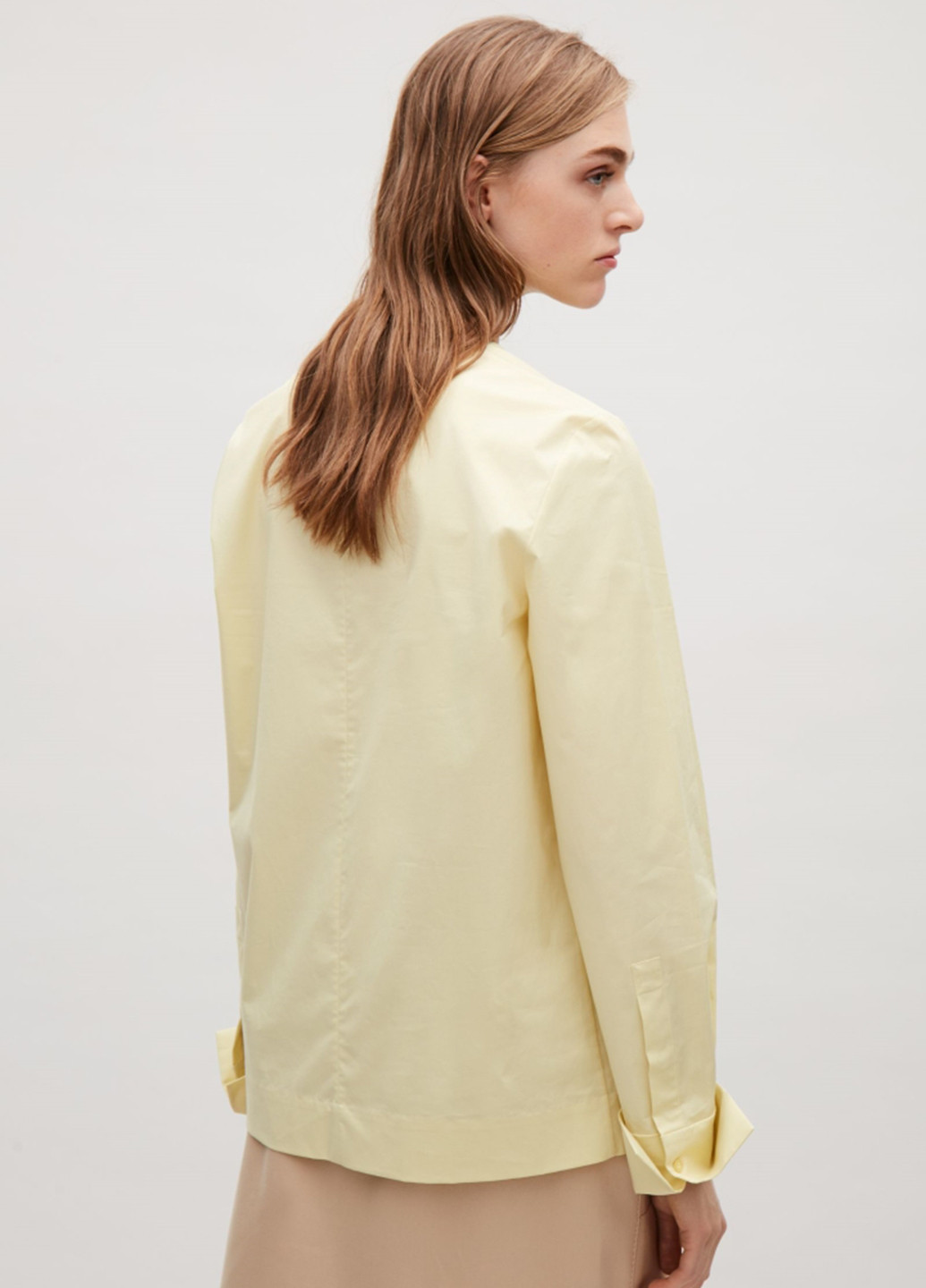 Светло-желтая демисезонная блуза Cos