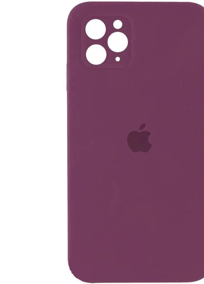 Силиконовый чехол с квадратными бортиками для iPhone 11 Pro Marsala No Brand (254255726)