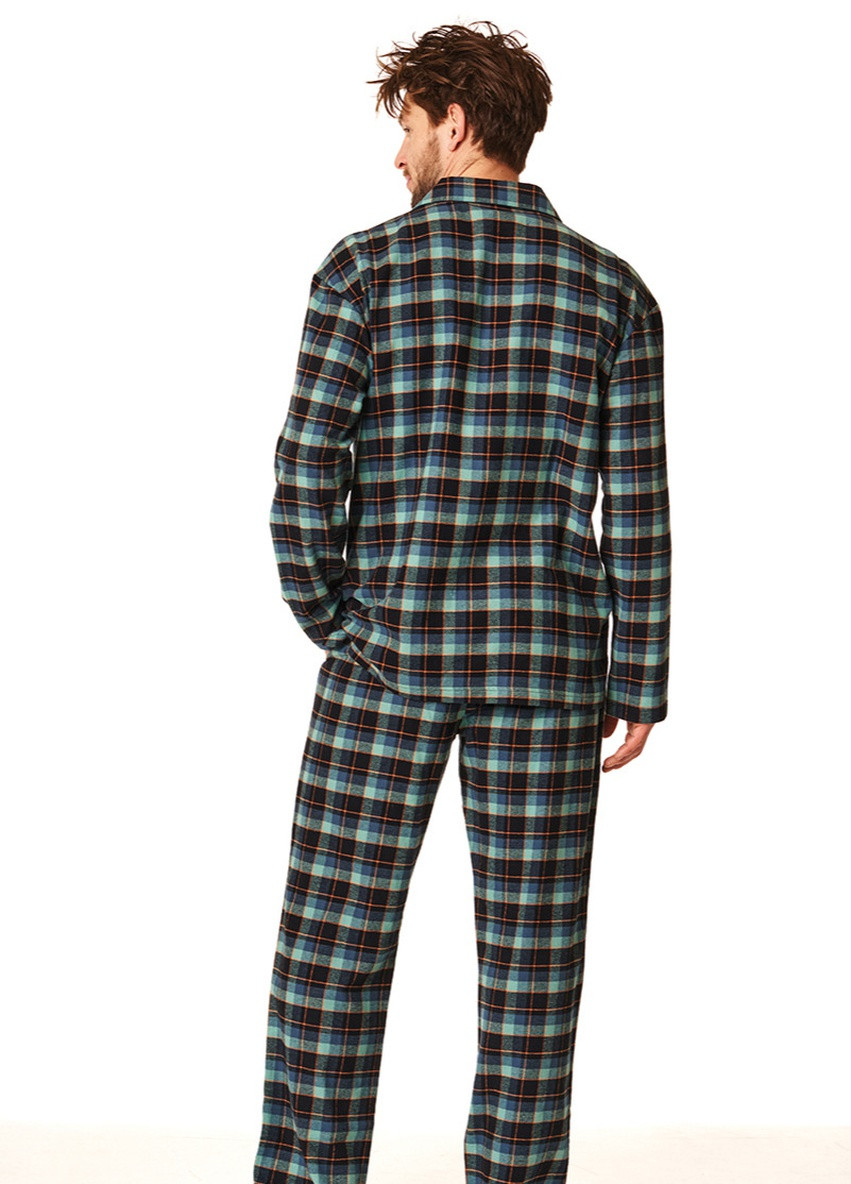 Теплая фланелевая мужская пижама MNS 431 Key (256522707)