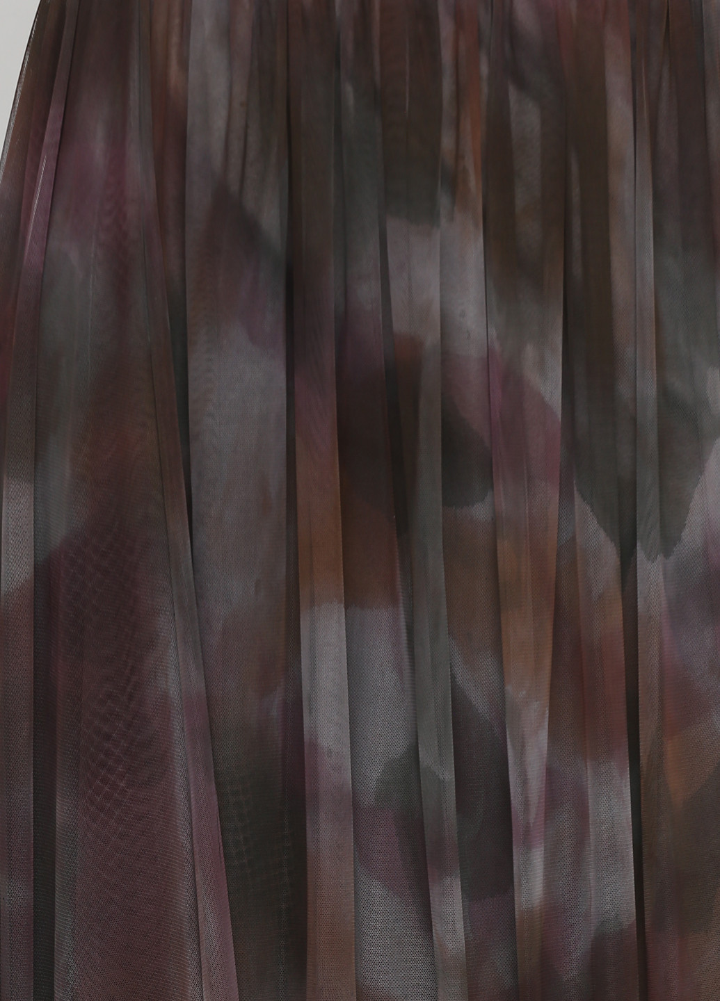 Коричневая кэжуал с абстрактным узором юбка Made in Italy а-силуэта (трапеция)