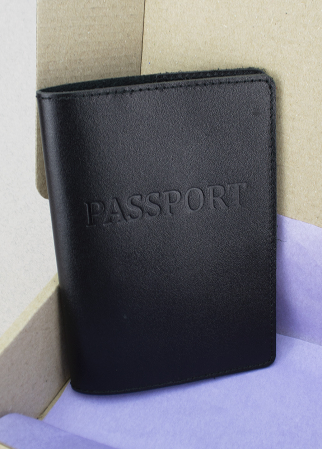 Подарунковий чоловічий набір №60: обкладинка документи + обкладинка на паспорт (чорний) HandyCover (253714651)
