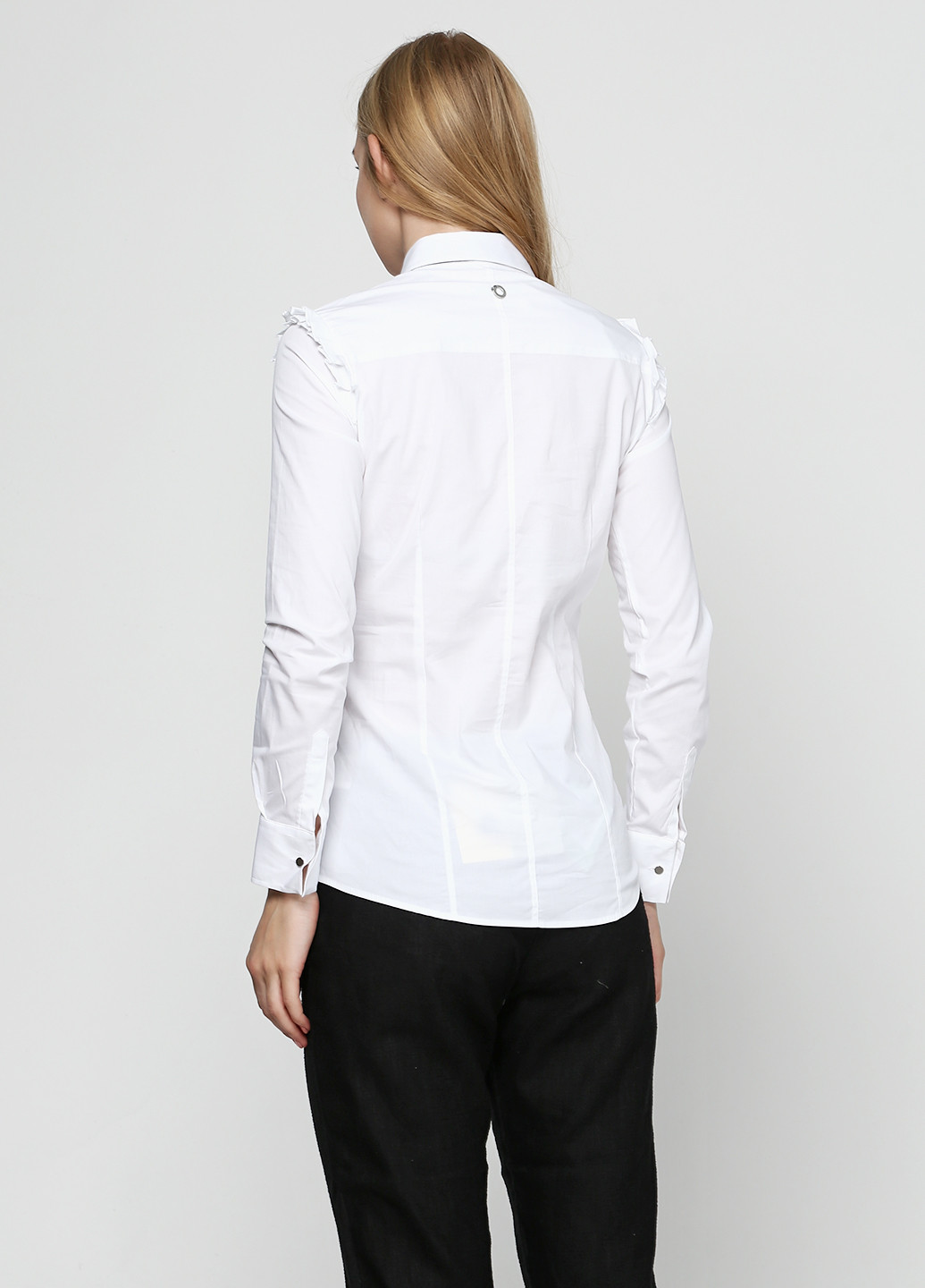 Белая классическая рубашка однотонная Relish